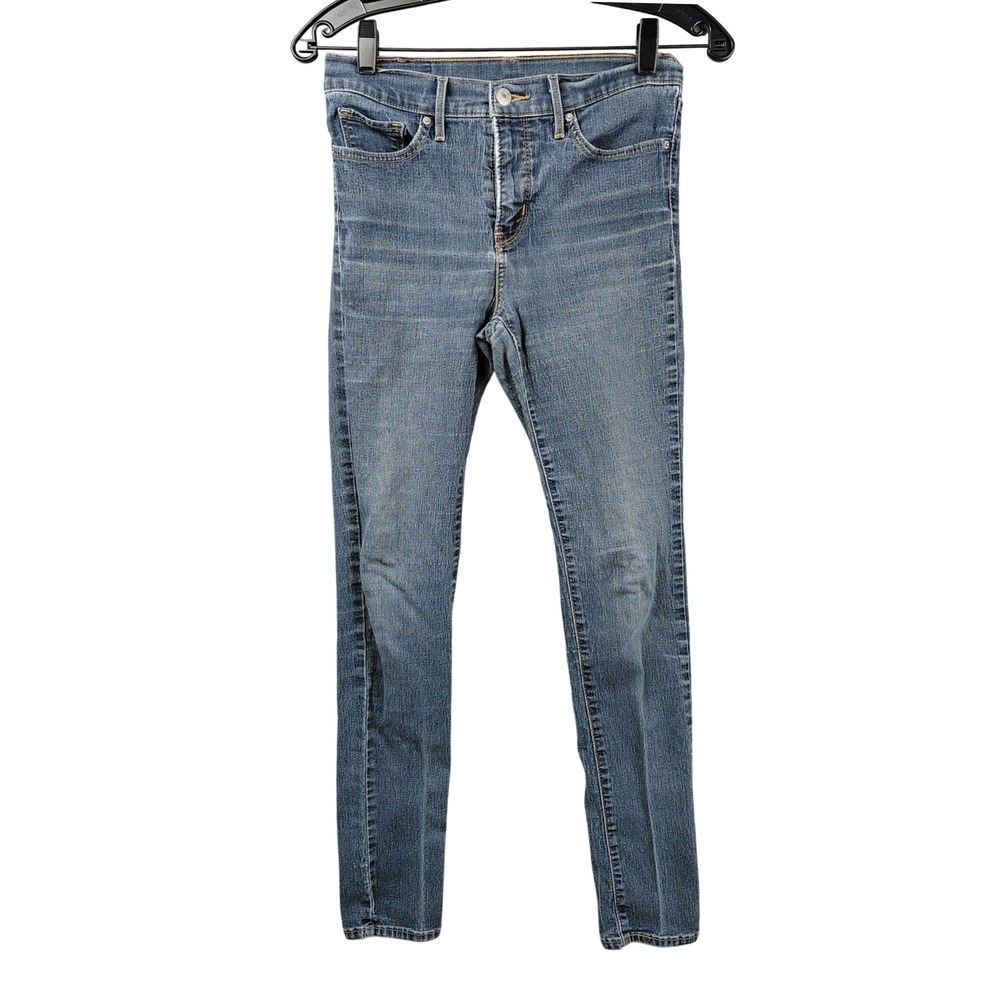 Levis 711 Skinny Jeans Womens 28x30 Medium Wash Blue Mid Rise Denim 18881-0220